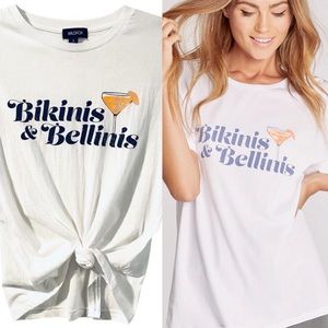 Wildfox “Bikinis & Bellinis” Keke Graphic t shirt